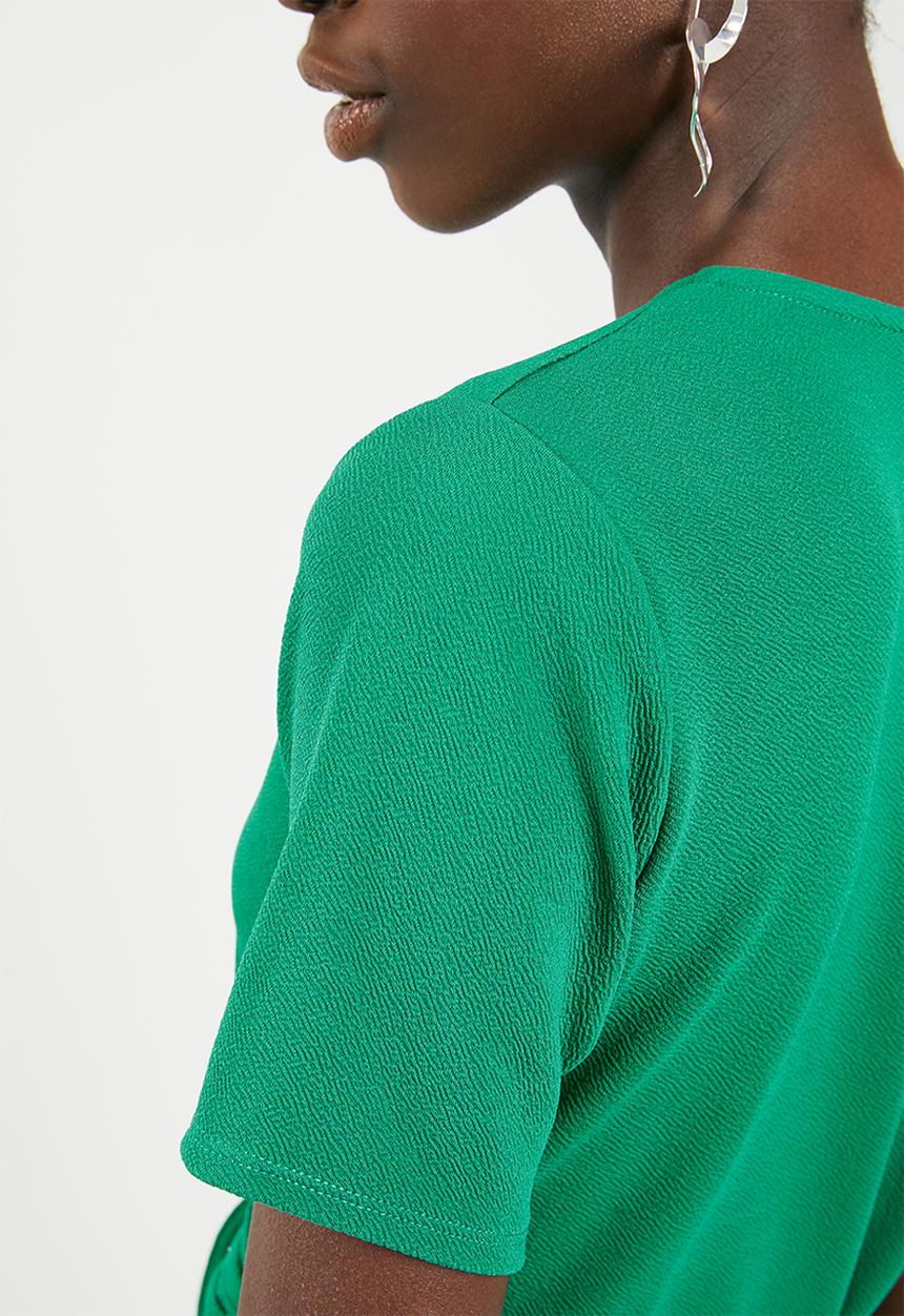 c(inch) - Basic wrap dress - green