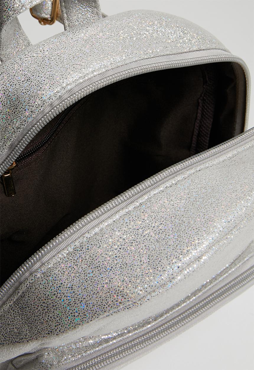 Pop Candy - Metalic backpack - silver