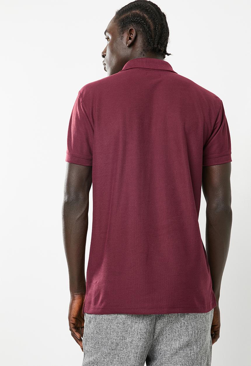 STYLE REPUBLIC - VIP Golfer short sleeve tee - maroon