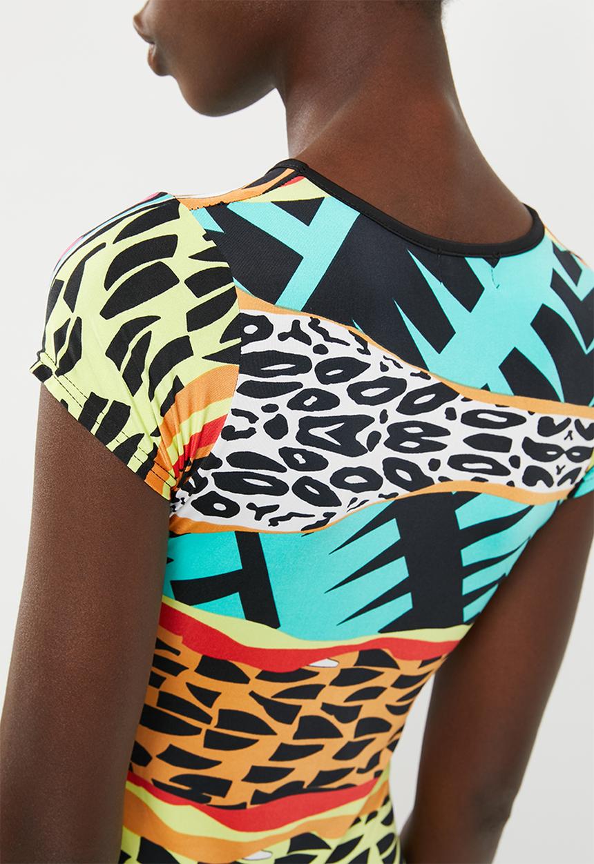 c(inch) - Basic fitted bodycon dress - multi