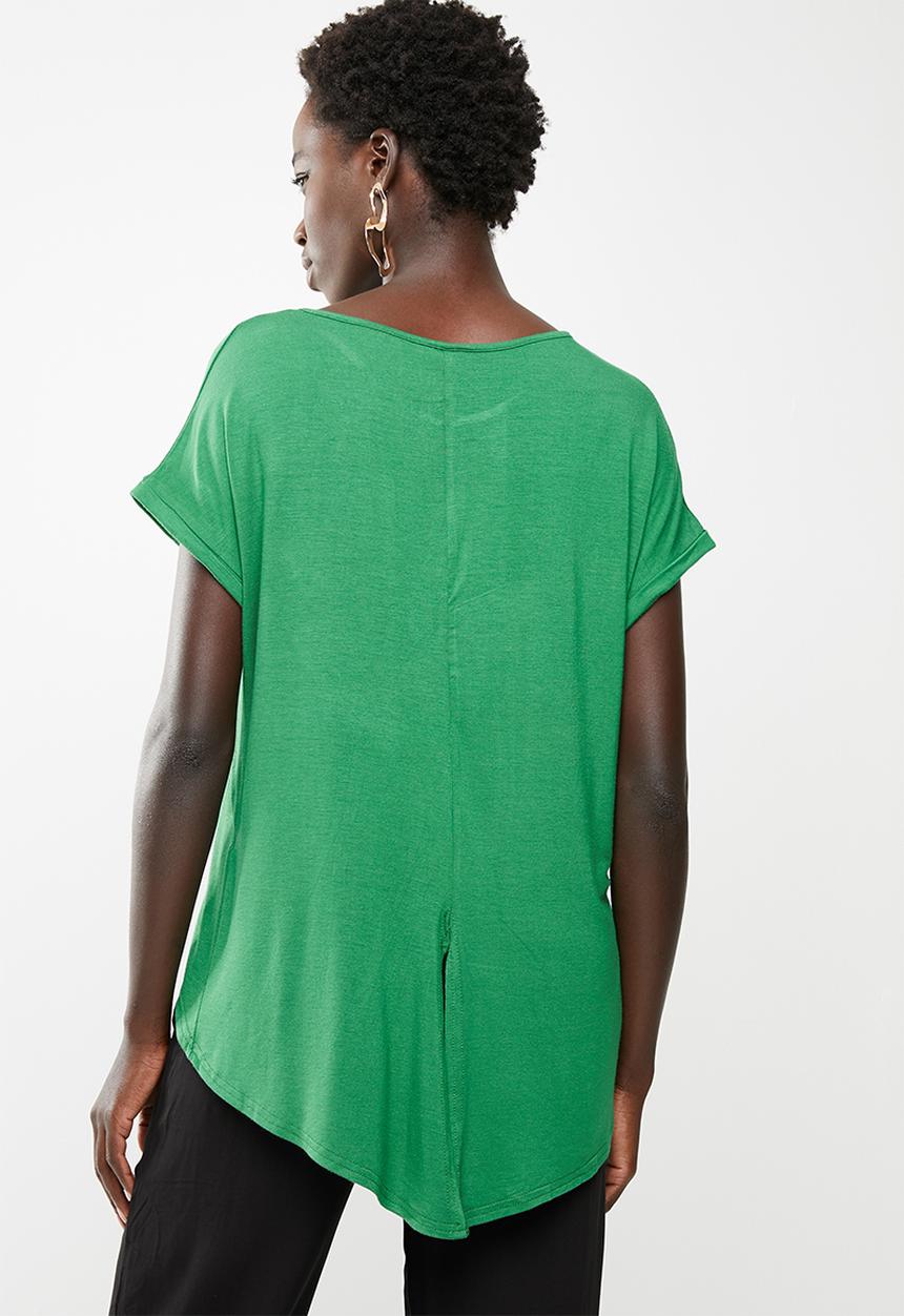 edit - Dipped hemline tee - green