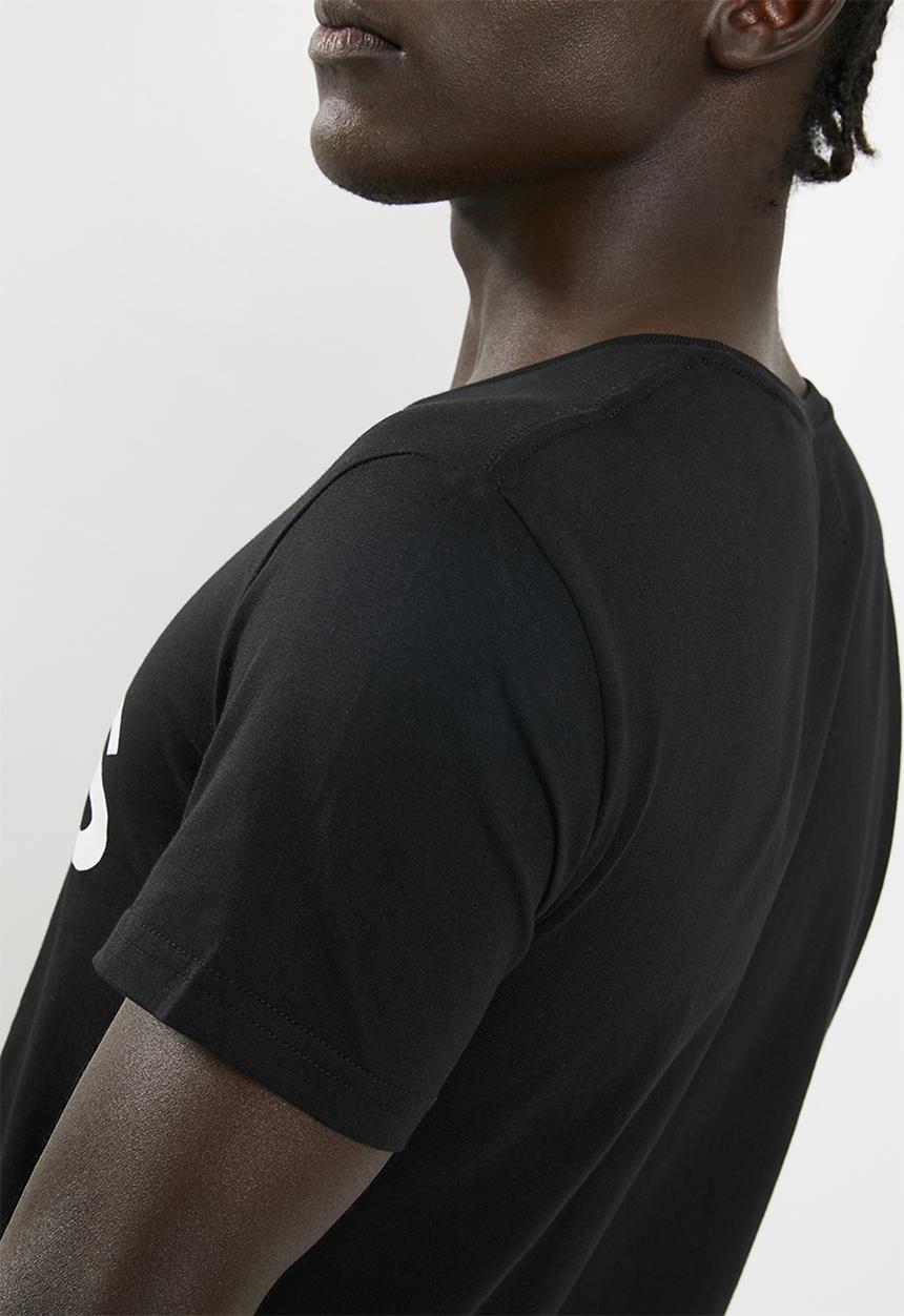 STYLE REPUBLIC - Casual slogan short sleeve T-shirt - black