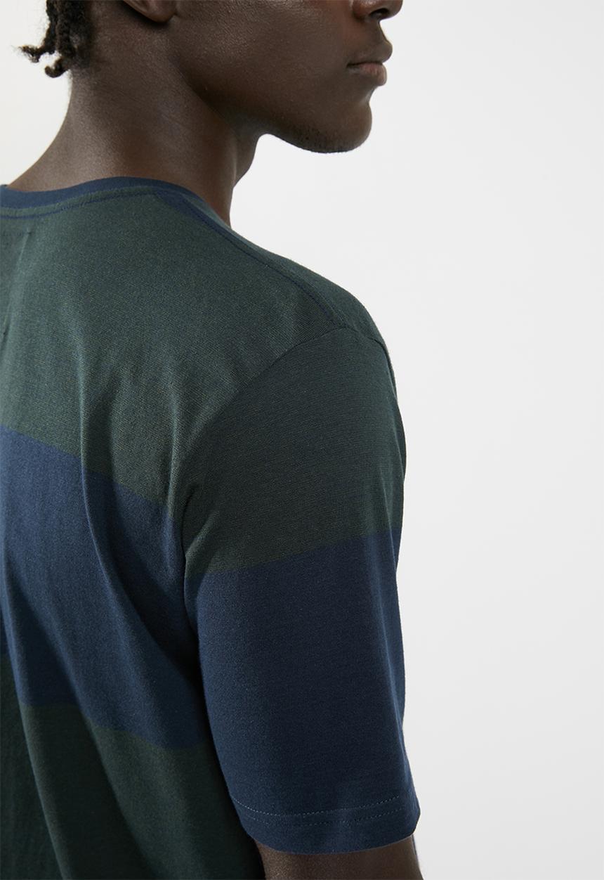 STYLE REPUBLIC - Colour block short sleeve tee - navy & green 