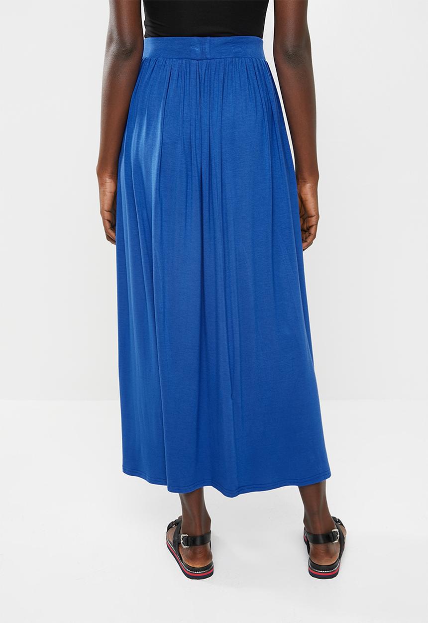 c(inch) - Volume maxi skirt - blue
