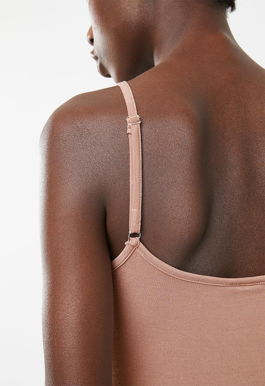 c(inch) - Strap detail bodysuit - rose