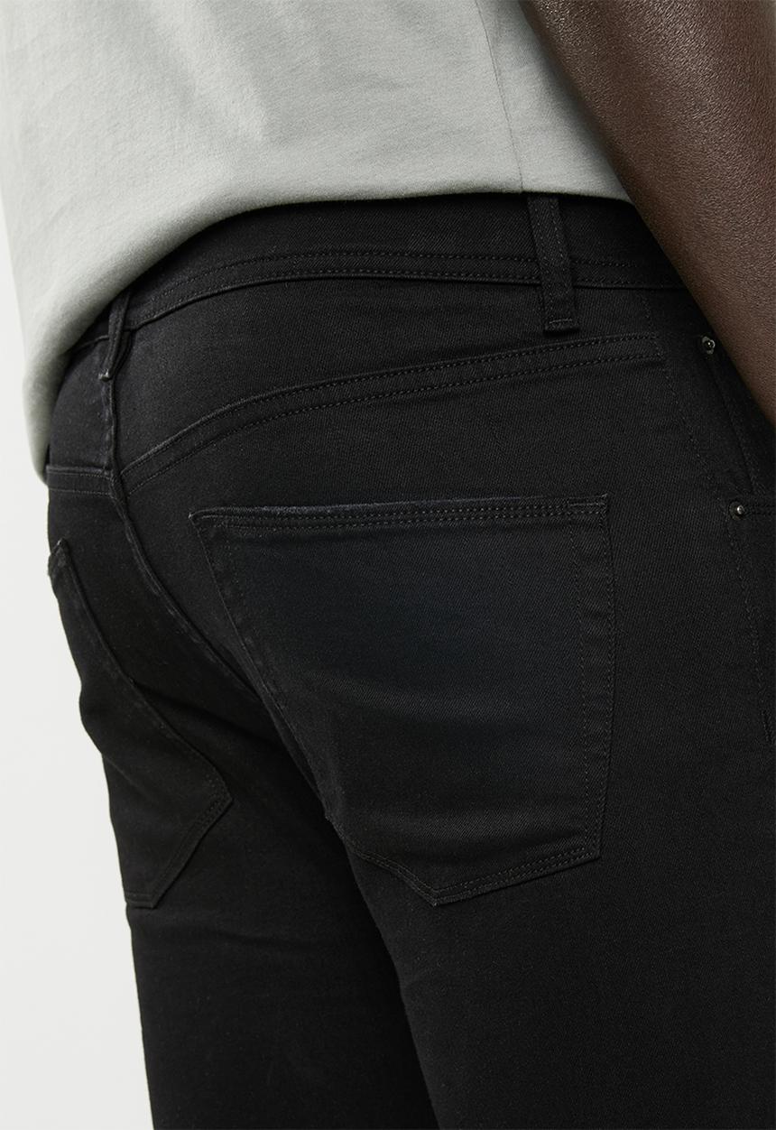 Superbalist - Super skinny jeans cropped knee rip raw hem - black 