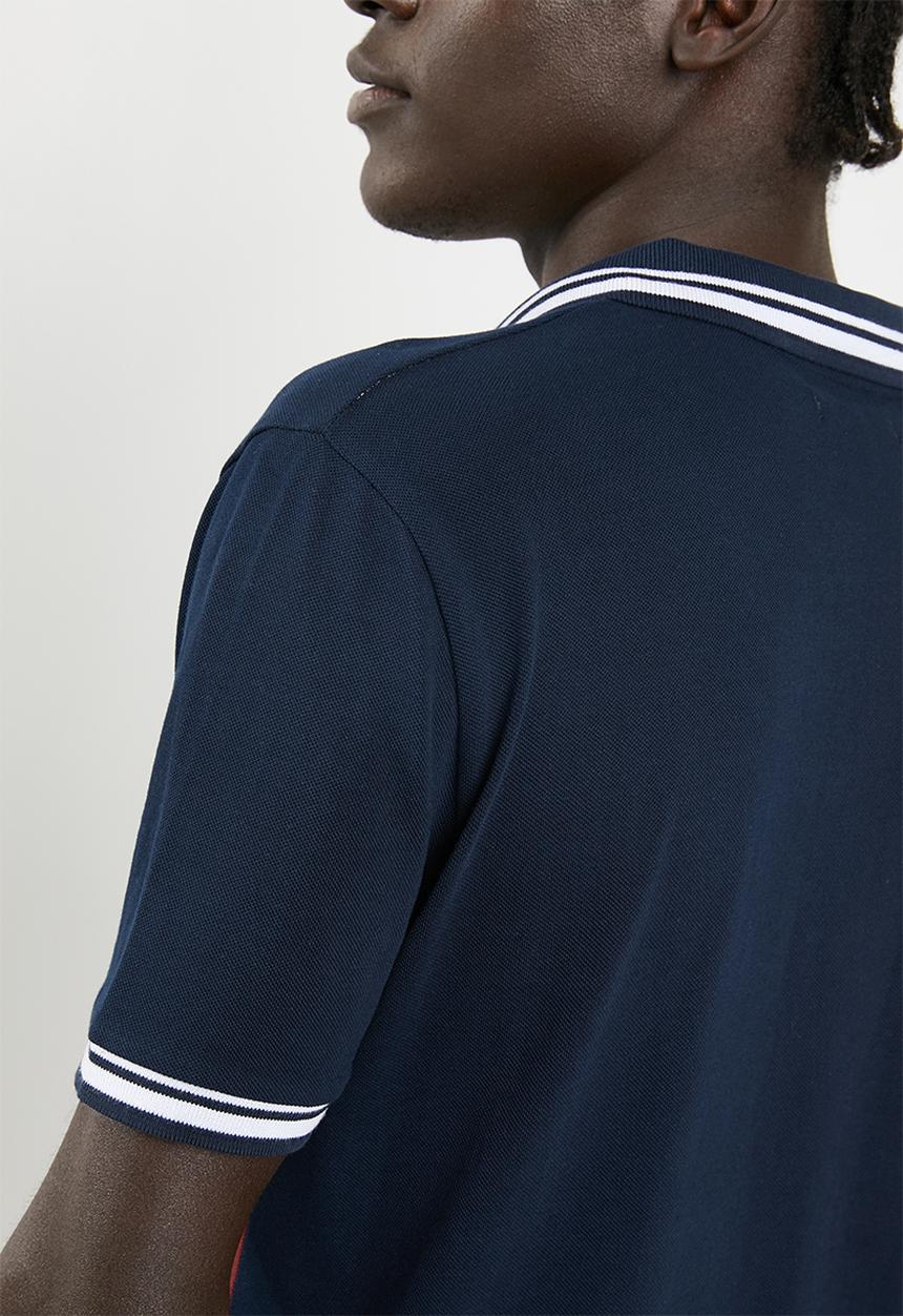 Superbalist - Pique short sleeve slim fit blocked polo - multi