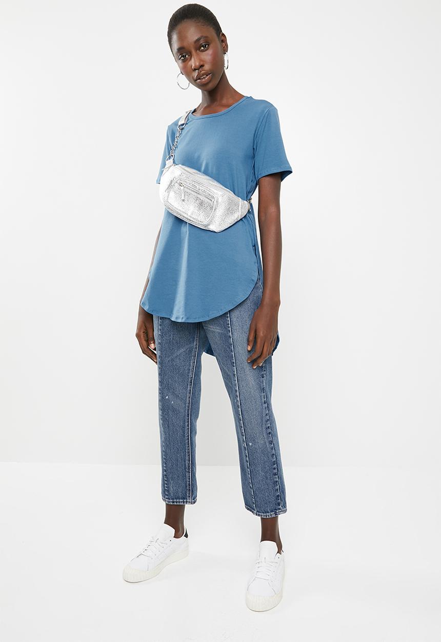 c(inch) - High-low T-shirt - blue
