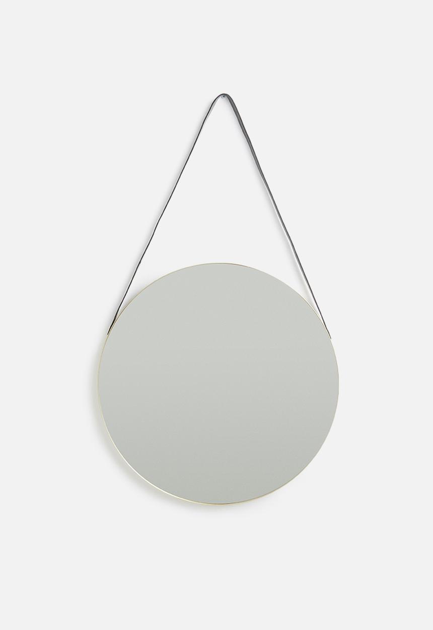 Present Time - Balanced mirror - round gold rim