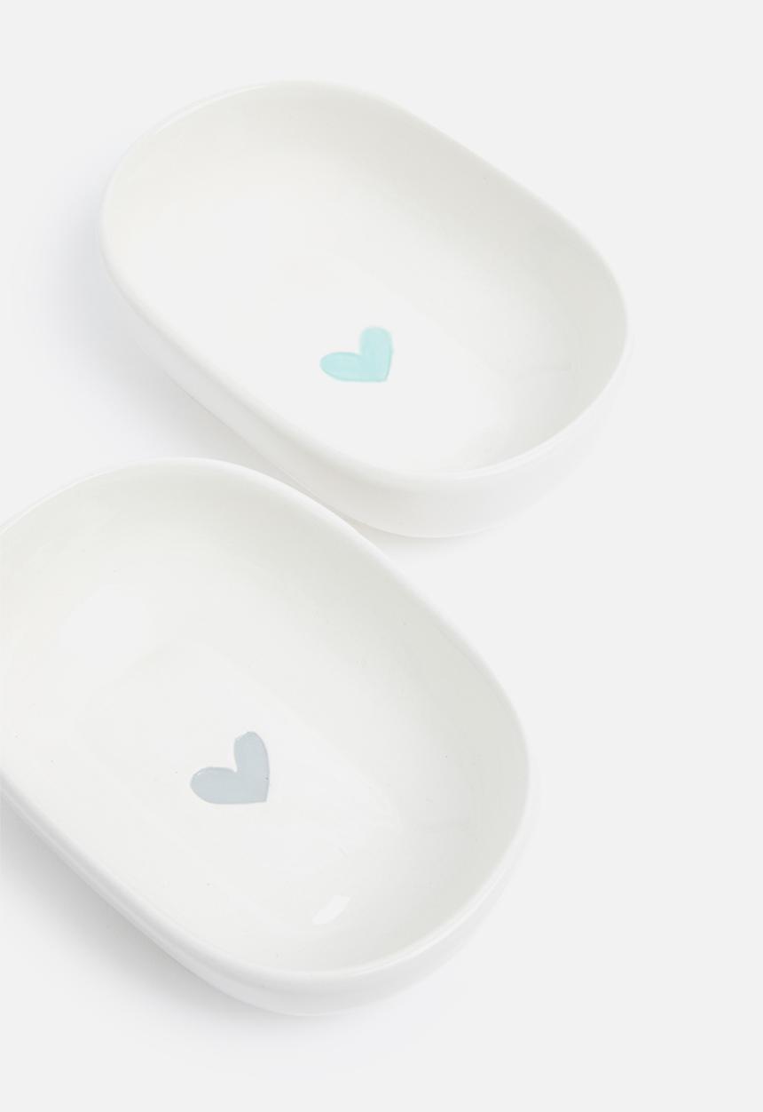 Urchin Art - Trinket bowl - grey heart