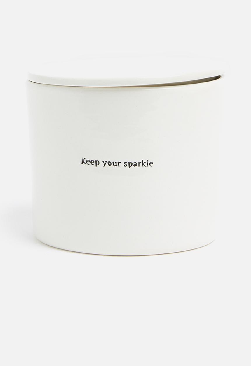 Urchin Art - Sweet nothings canister set - white