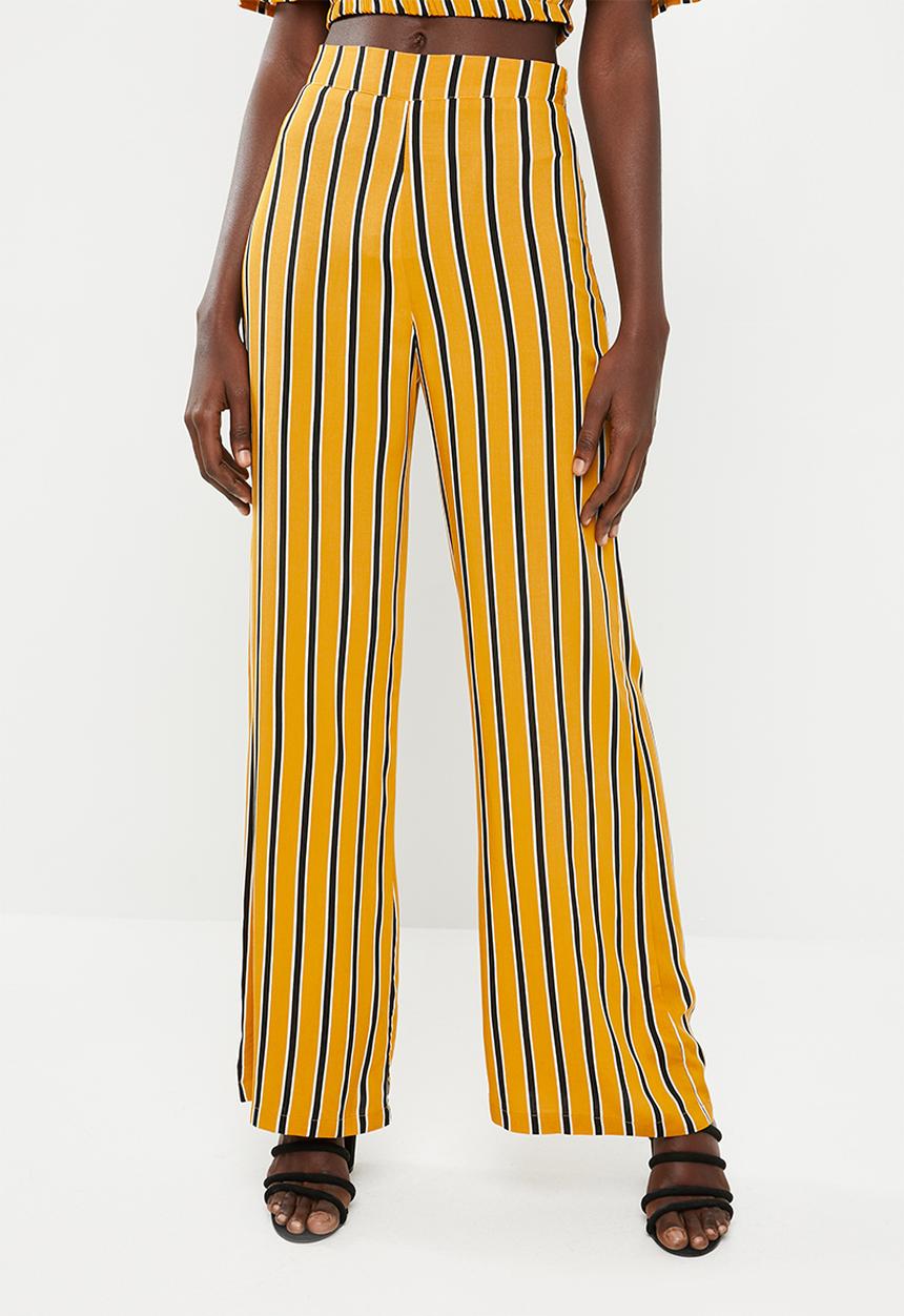 STYLE REPUBLIC - Wide leg pants - mustard & black 