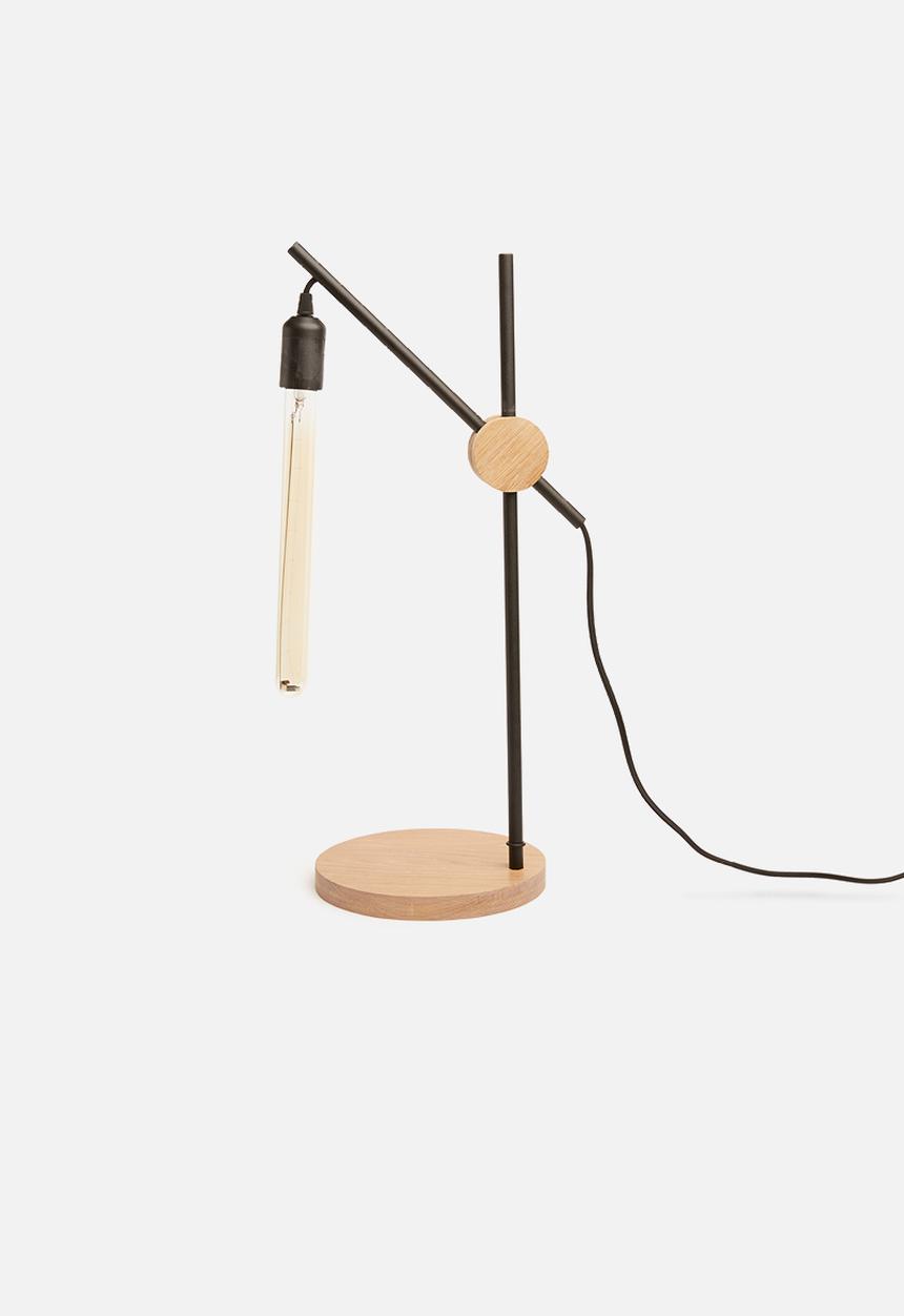 Emerging Creatives - Crane table lamp - black/natural