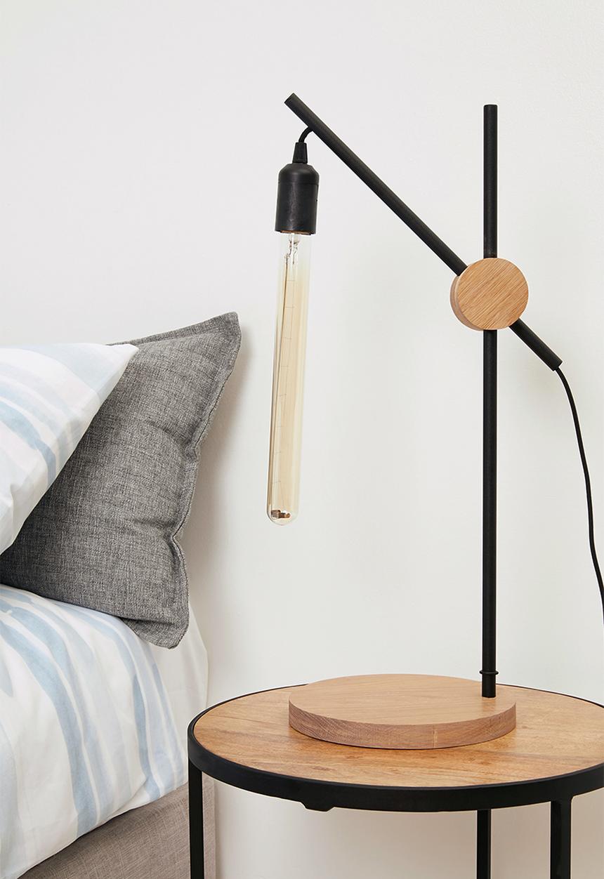 Emerging Creatives - Crane table lamp - black/natural