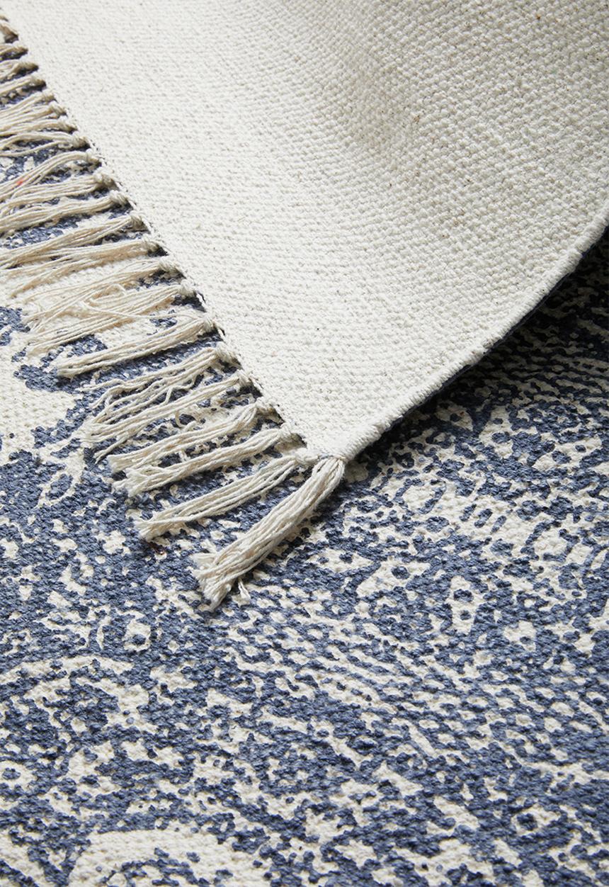 Sixth Floor - Topaz printed rug - blue