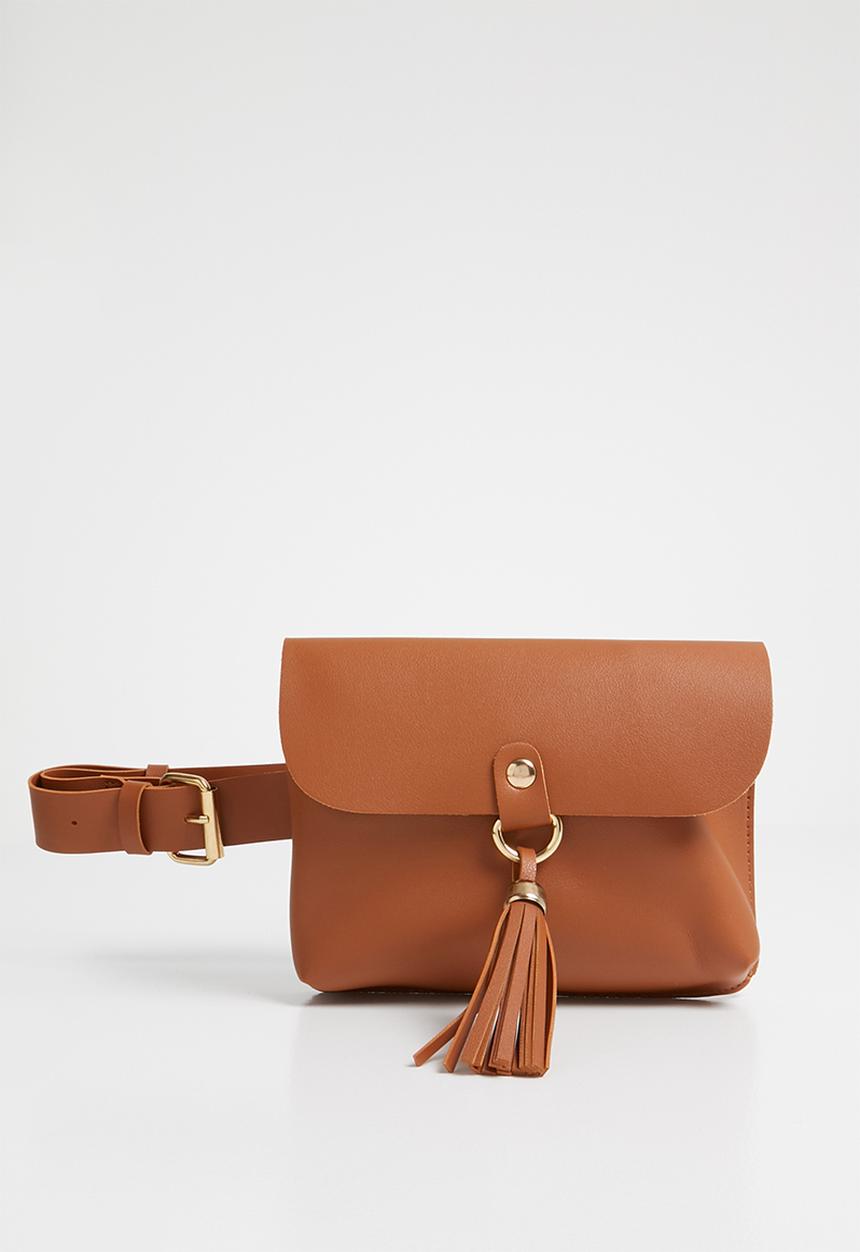 Moda Scapa - Tassel detail belt bag - tan