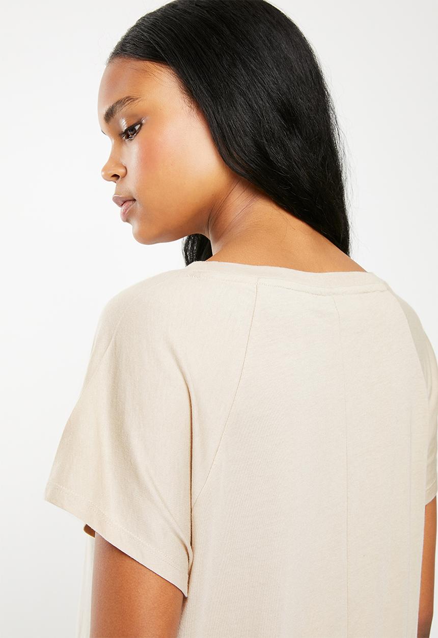POLO - Sadie short sleeve oversized tee - neutral
