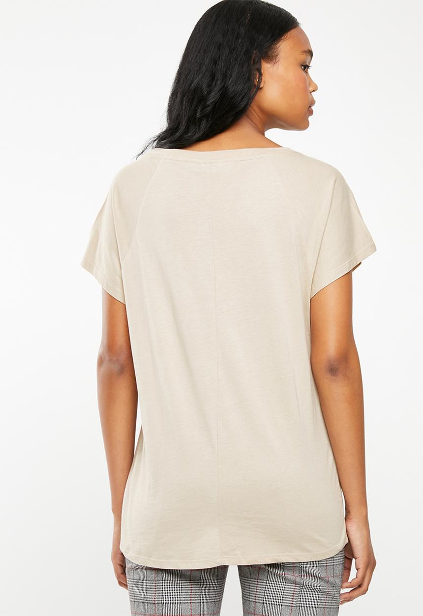 POLO - Sadie short sleeve oversized tee - neutral
