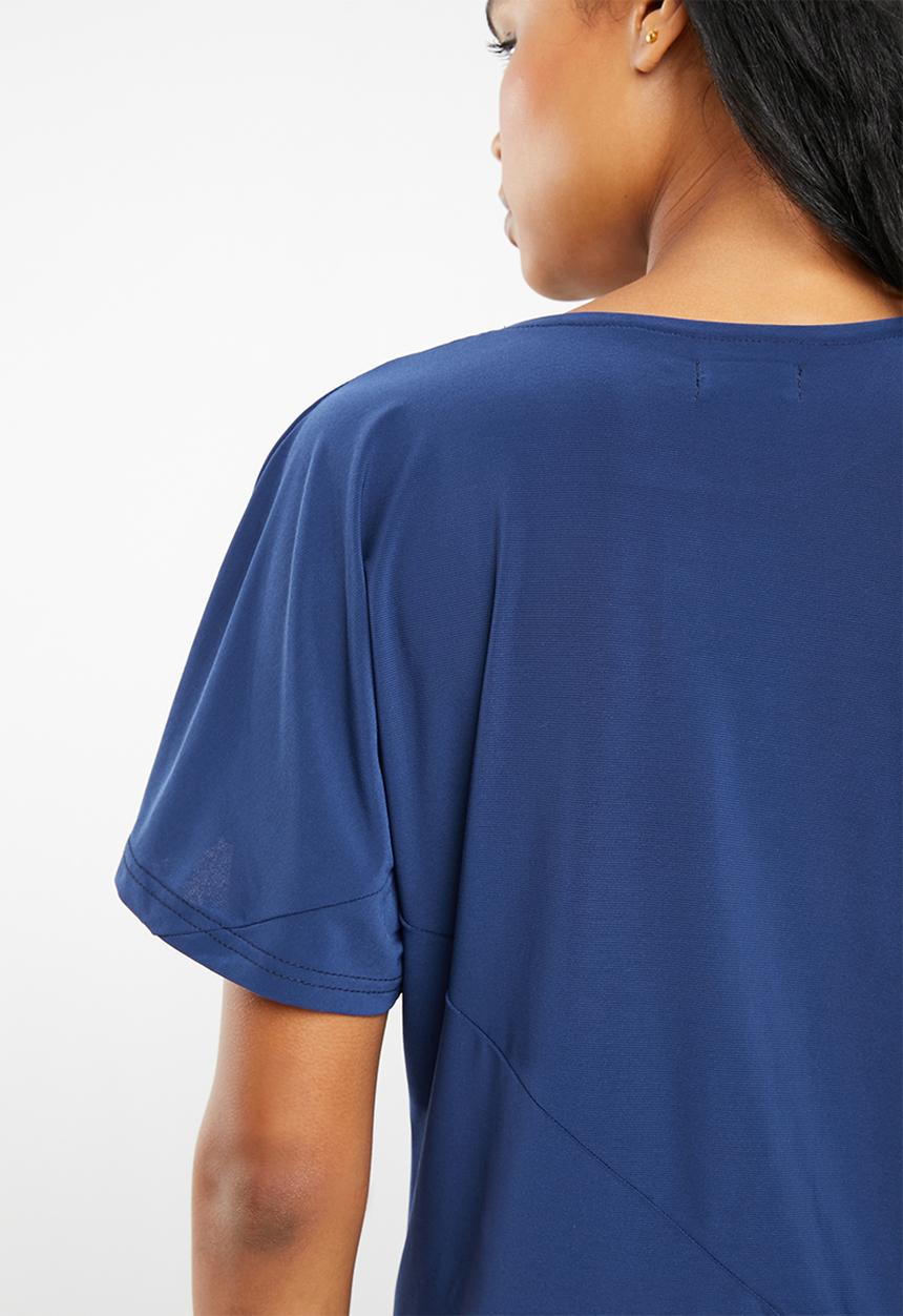 edit - Side tie top - blue