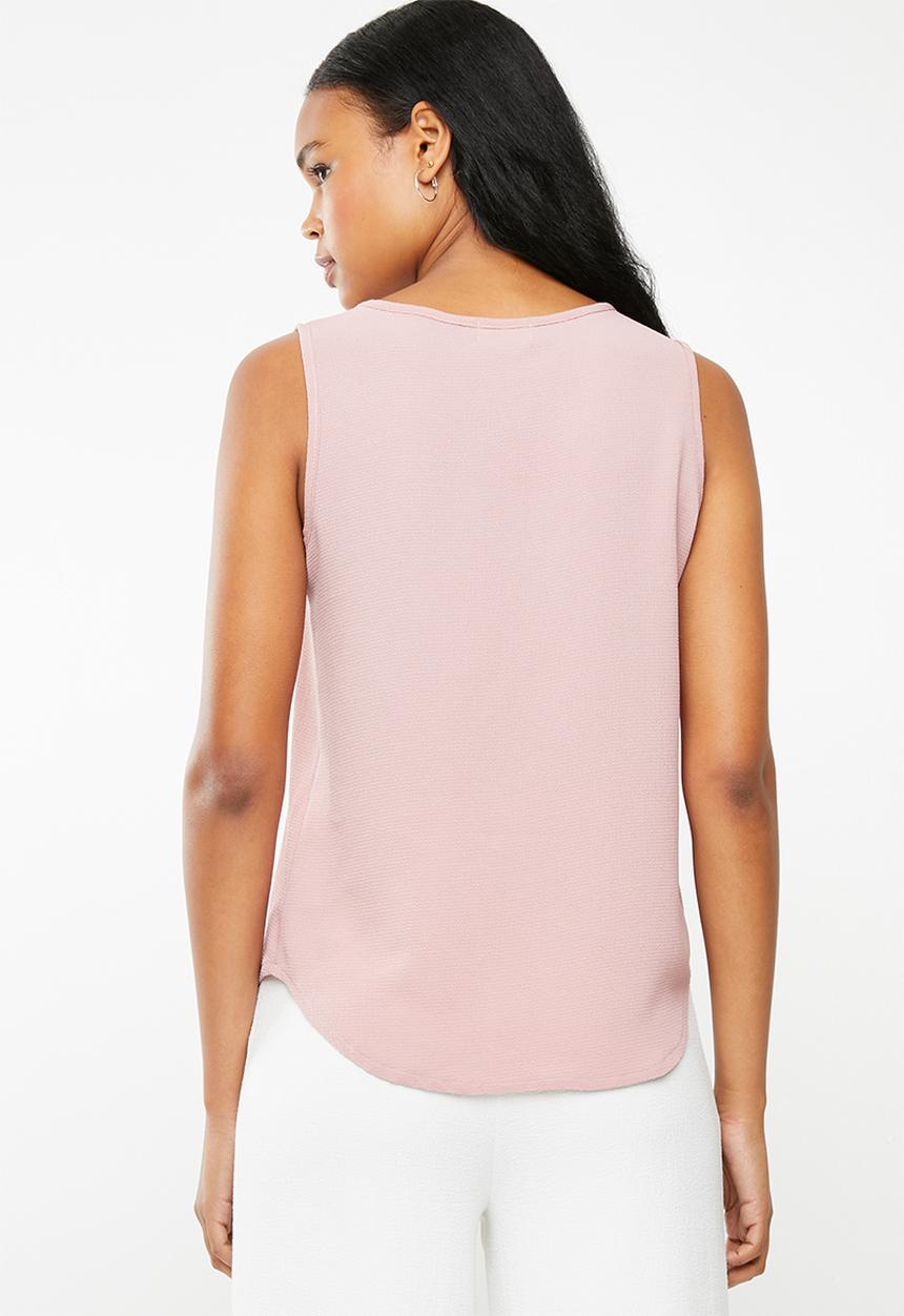 edit - Zip front top - pink