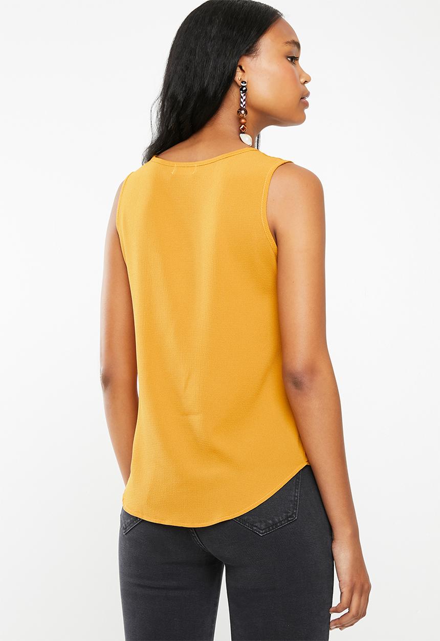 edit - Zip front top - yellow