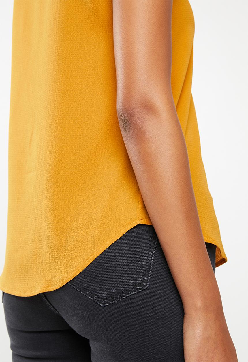 edit - Zip front top - yellow