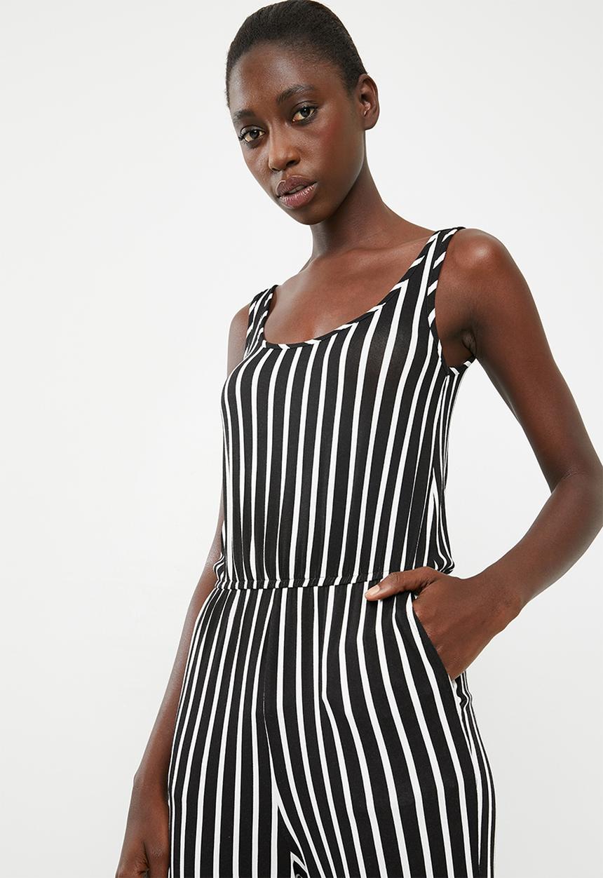 c(inch) - Easy fitting jumpsuit - black and white