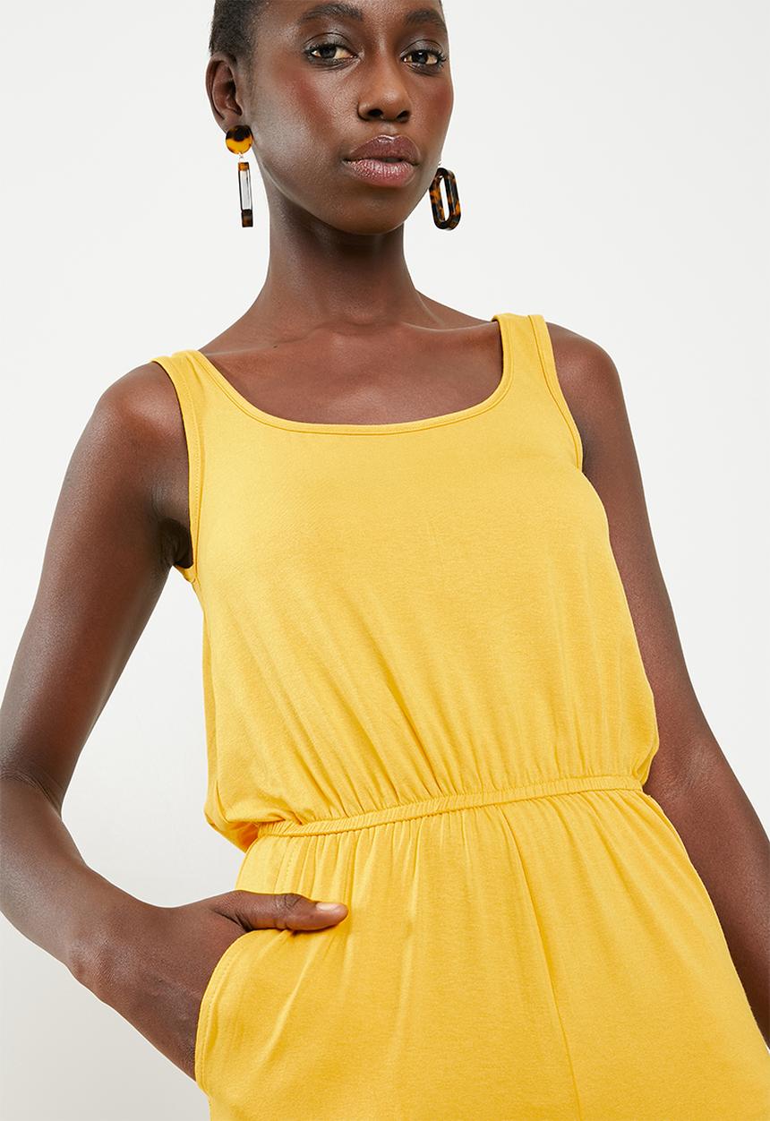 c(inch) - Easy fitting jumpsuit - yellow