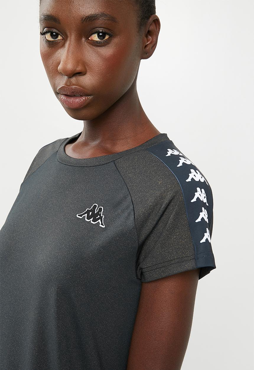 KAPPA - Banda dress - black & gold