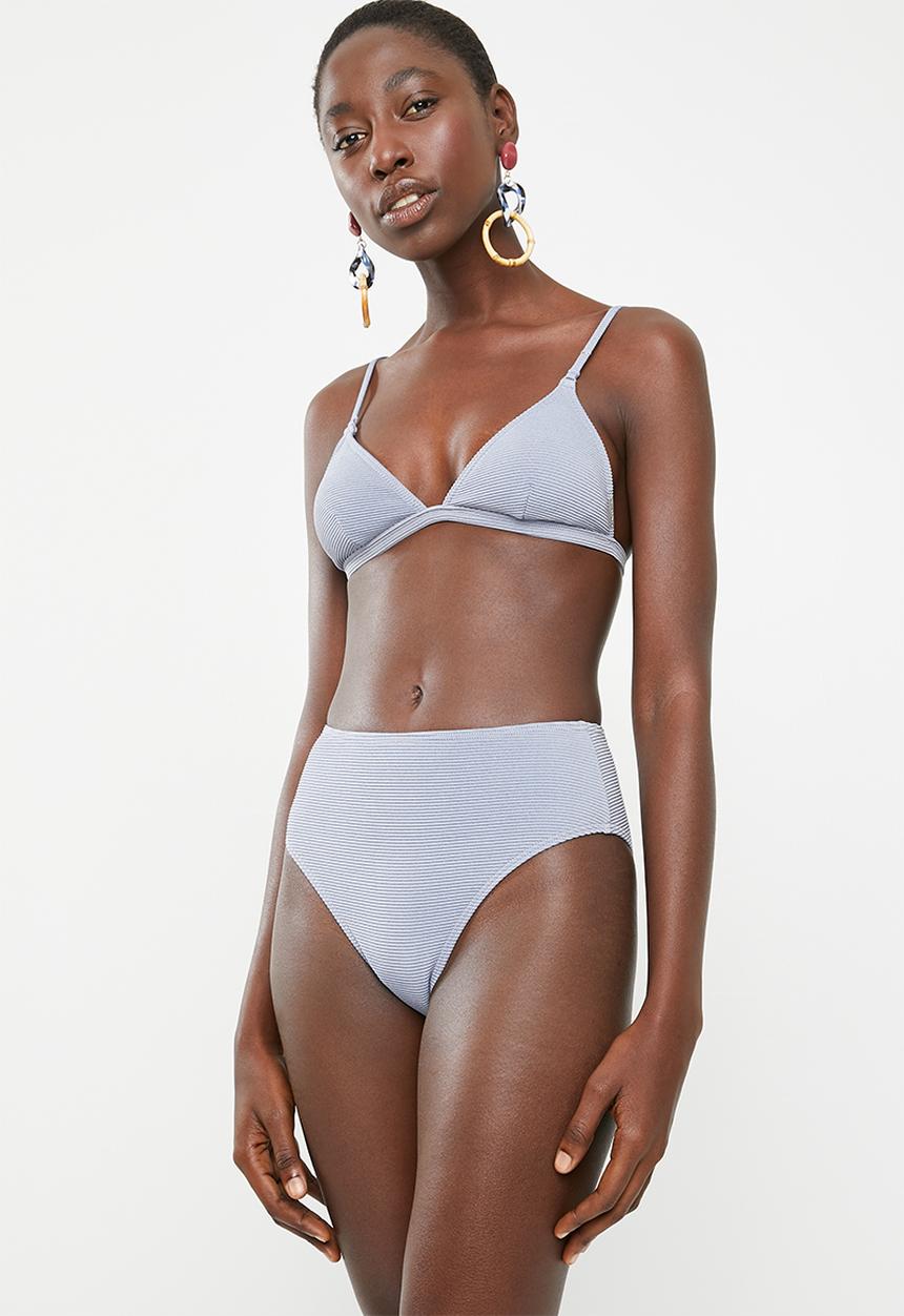 Billabong  - Sandy stripe retro bikini bottom - blue