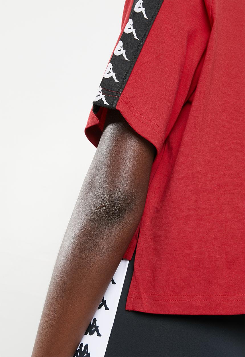 KAPPA - Banda avant t-shirt - red