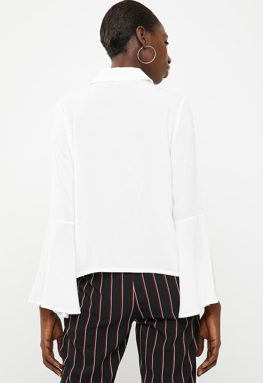 Superbalist - Bell sleeve shirt - cream