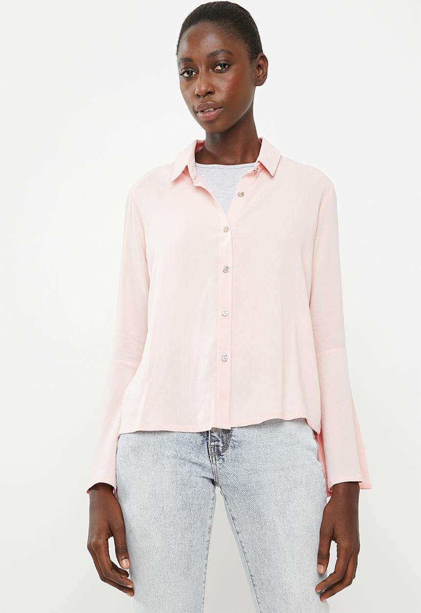 Superbalist - Bell sleeve shirt - pink