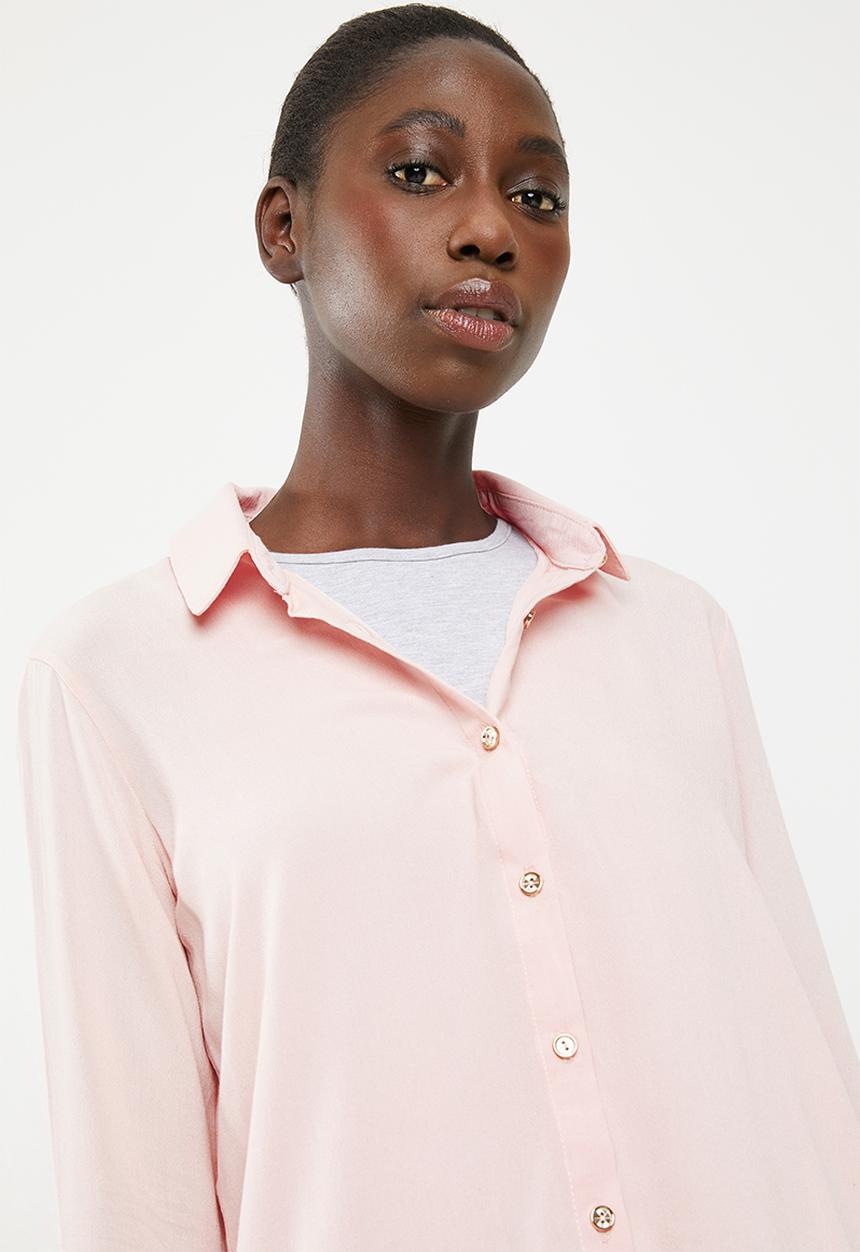 Superbalist - Bell sleeve shirt - pink