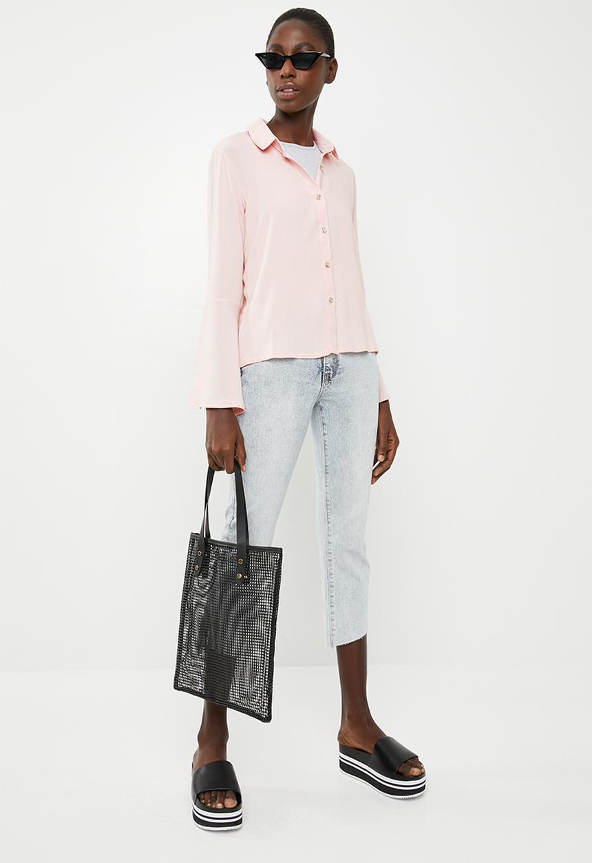 Superbalist - Bell sleeve shirt - pink