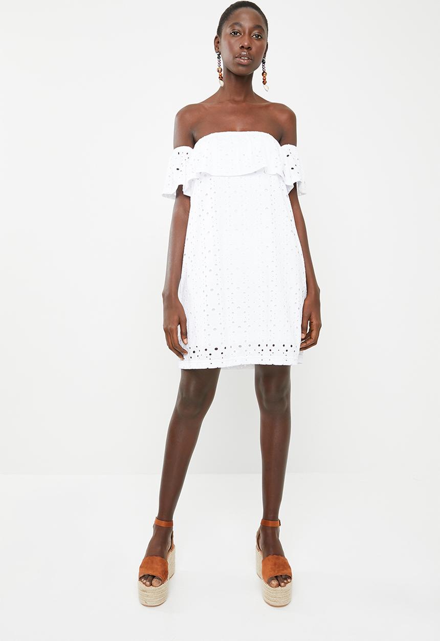 Rip Curl - Sea jewel off shoulder dress - white