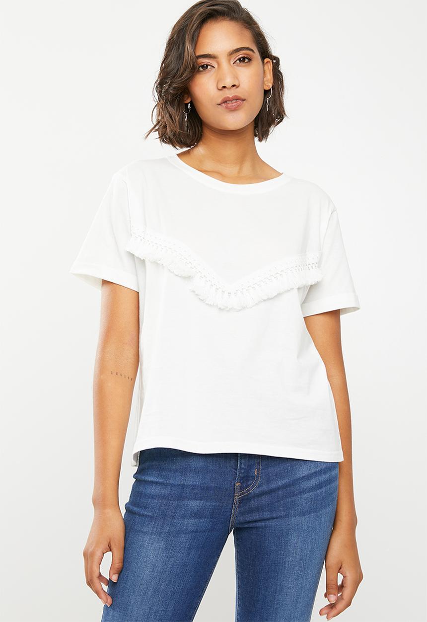 Vero Moda - Tally short sleeve tee - white