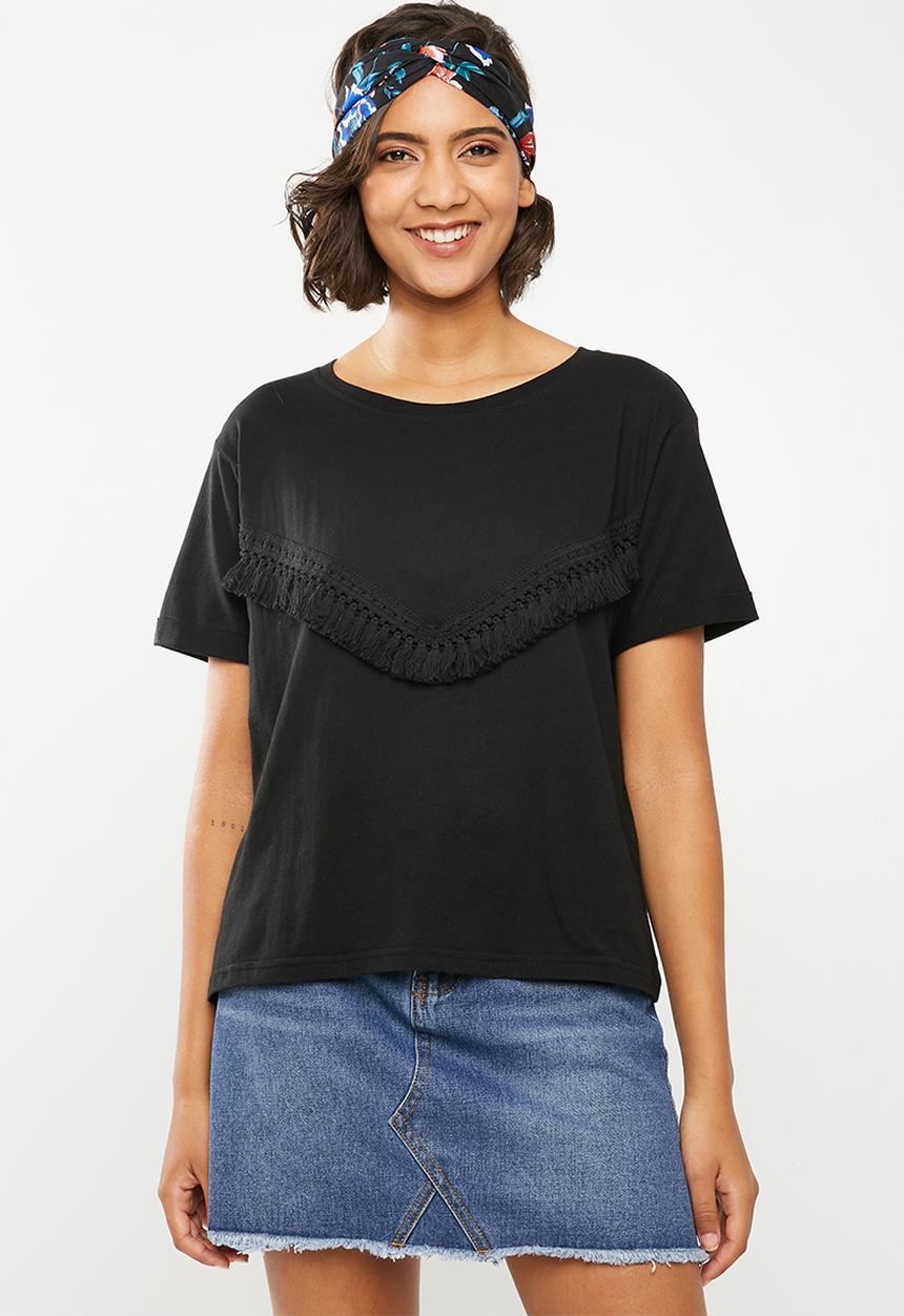 Vero Moda - Tally short sleeve tee - black