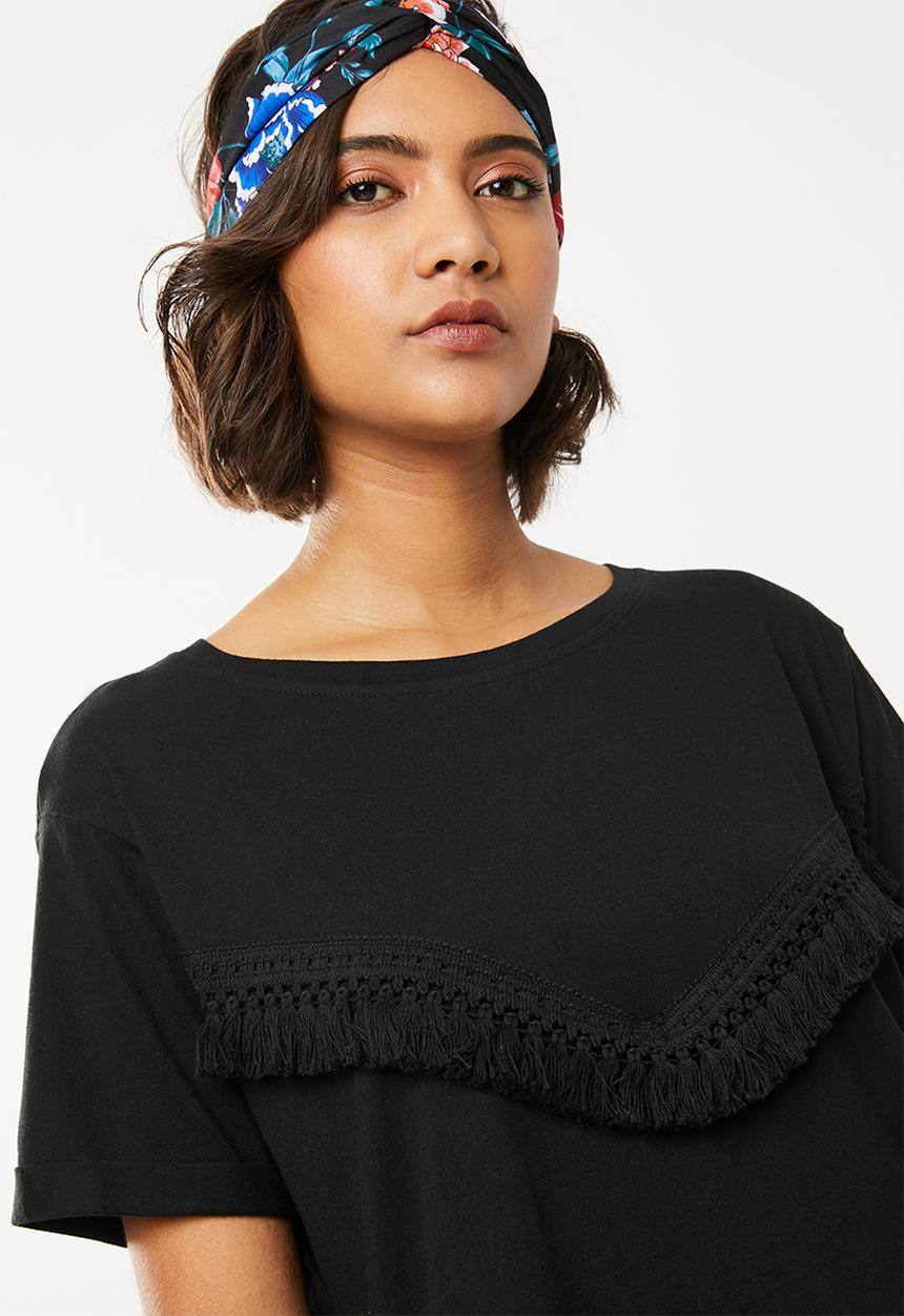 Vero Moda - Tally short sleeve tee - black