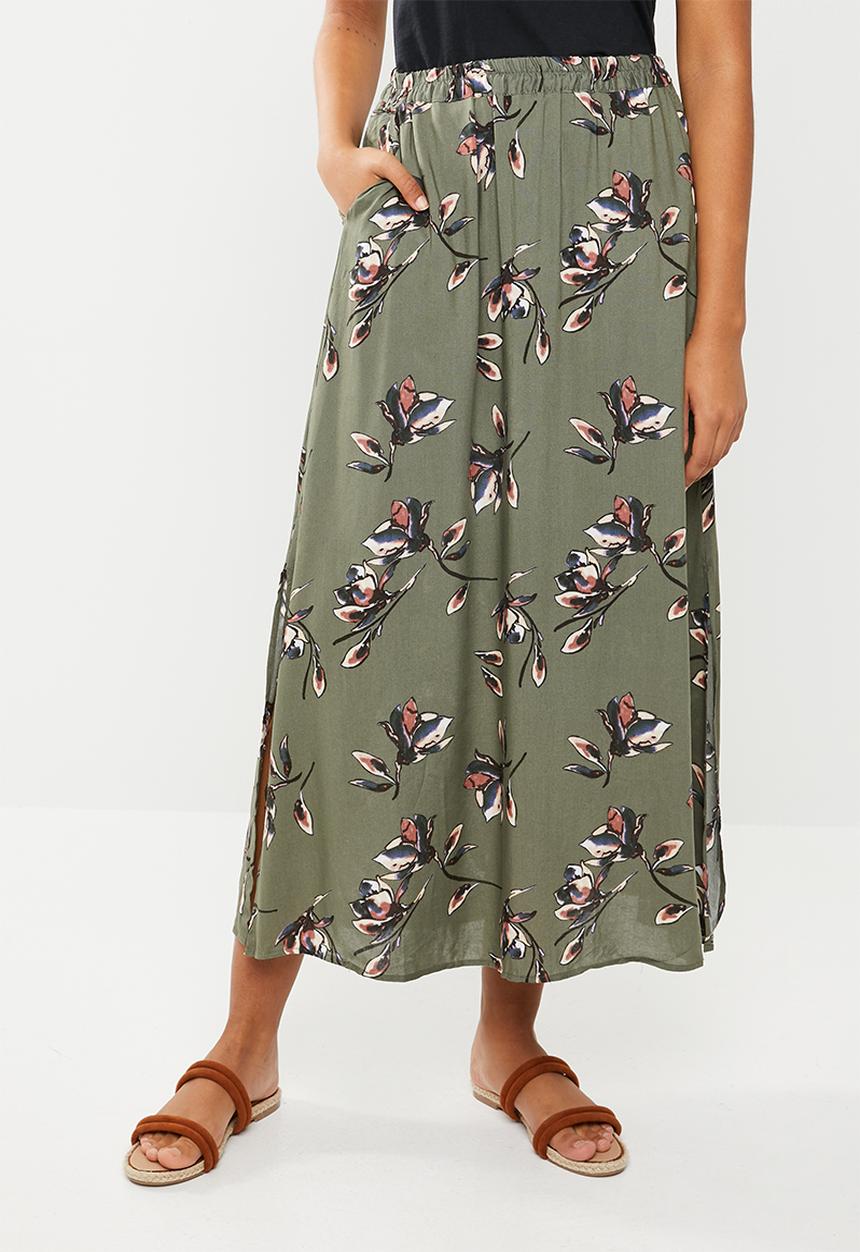 Vero Moda - Simply easy maxi skirt - khaki