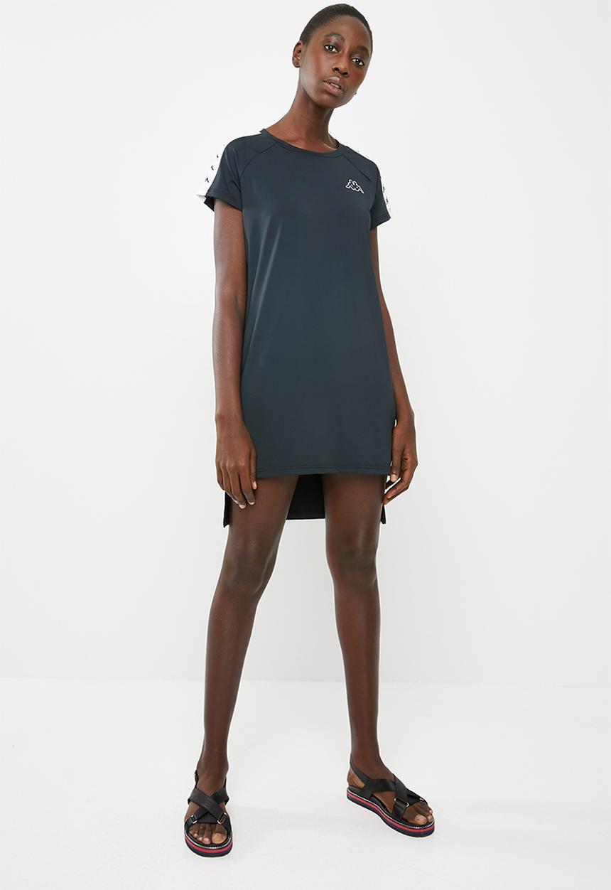 KAPPA - Banda sleeveless dress - black and white