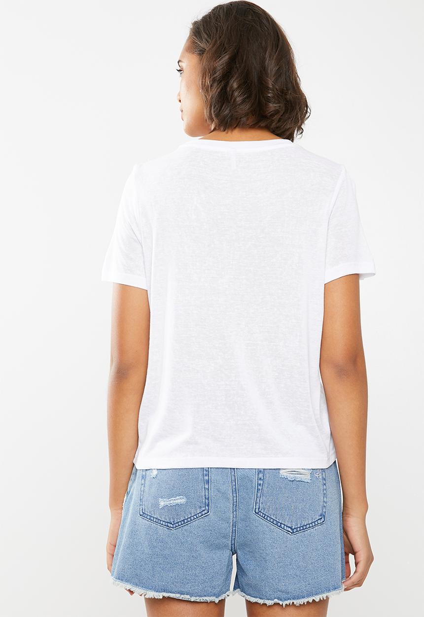 ONLY - Pam tassel top - white