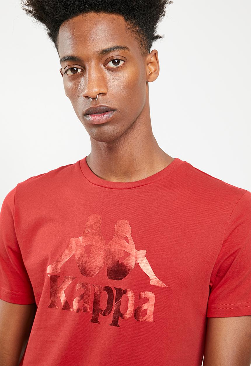 KAPPA - Authentic estessi foil slim tee - red