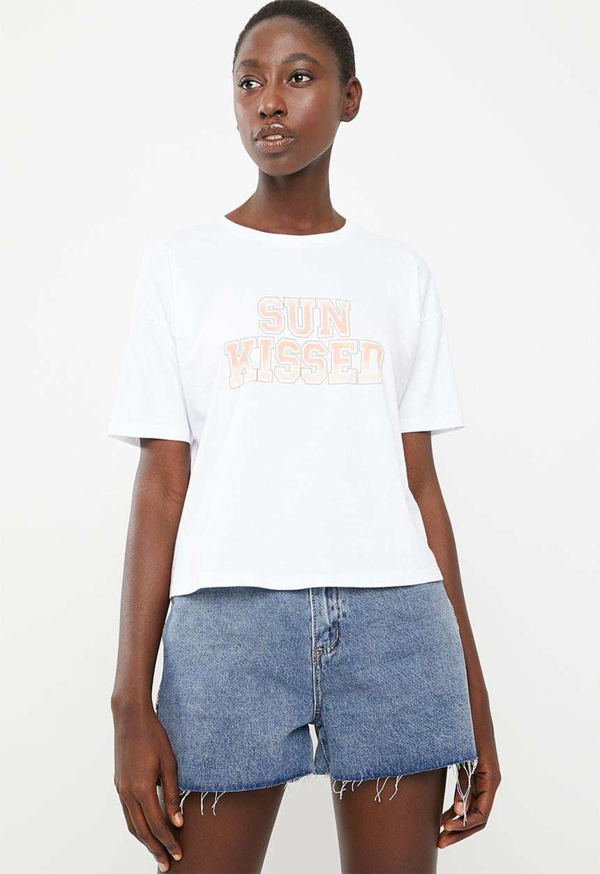 Superbalist - Sun kissed tee - white
