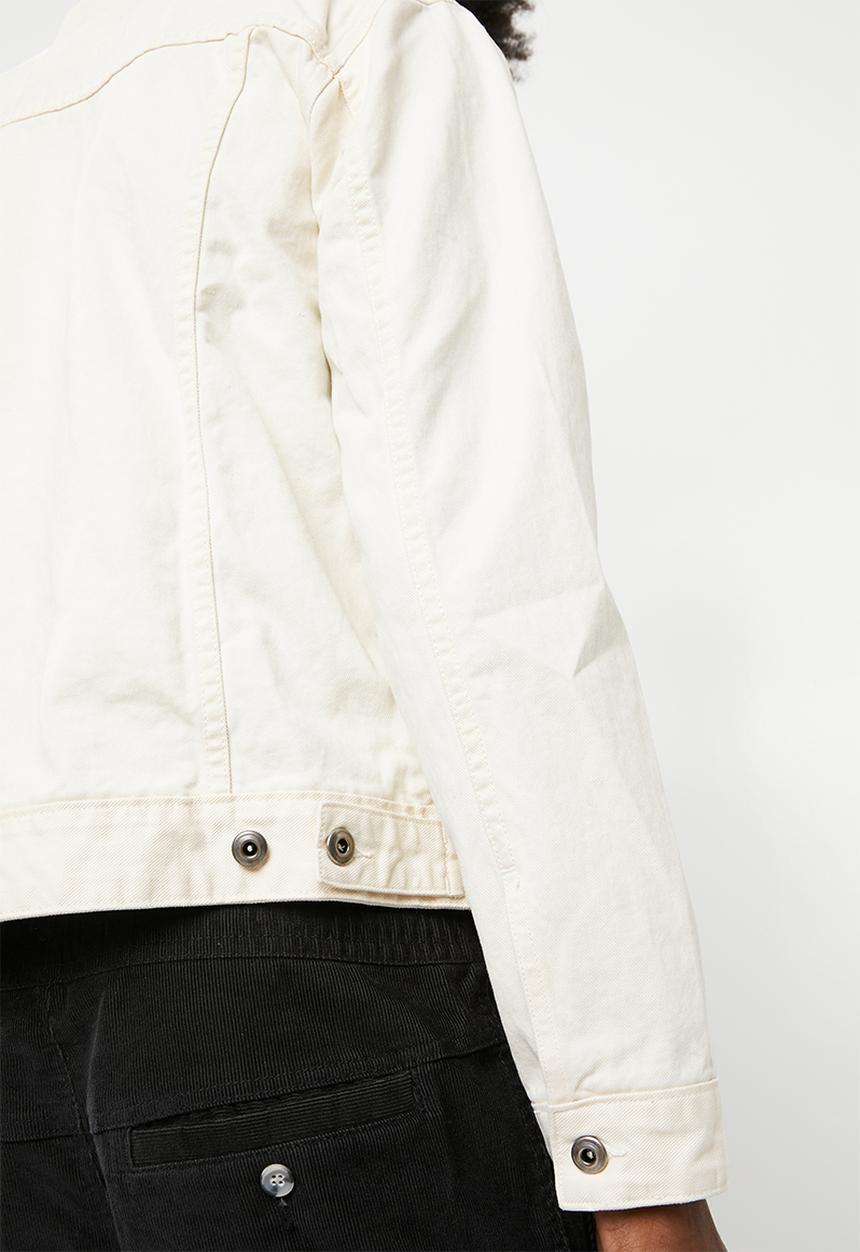 Superbalist - Colour Slim Denim Trucker Jacket - ecru