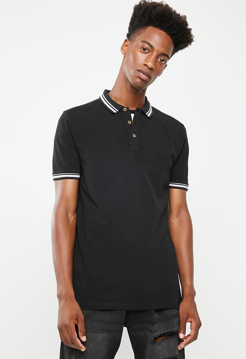 Superbalist - Pique tipped short sleeve slim polo 3 pack - multi 