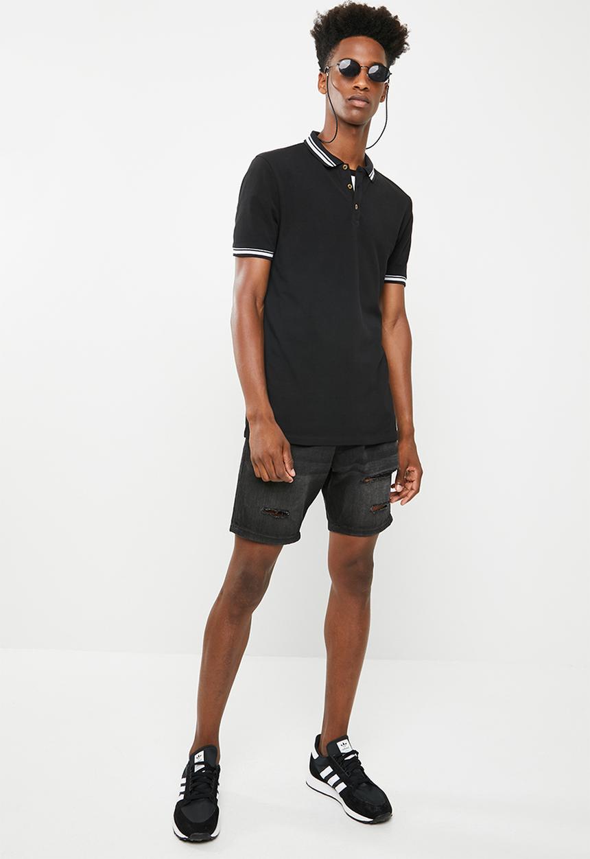 Superbalist - Pique tipped short sleeve slim polo 3 pack - multi 