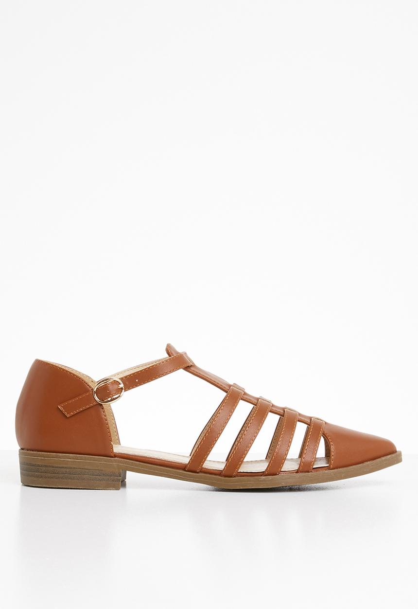 Superbalist - Daisy caged sandal - tan