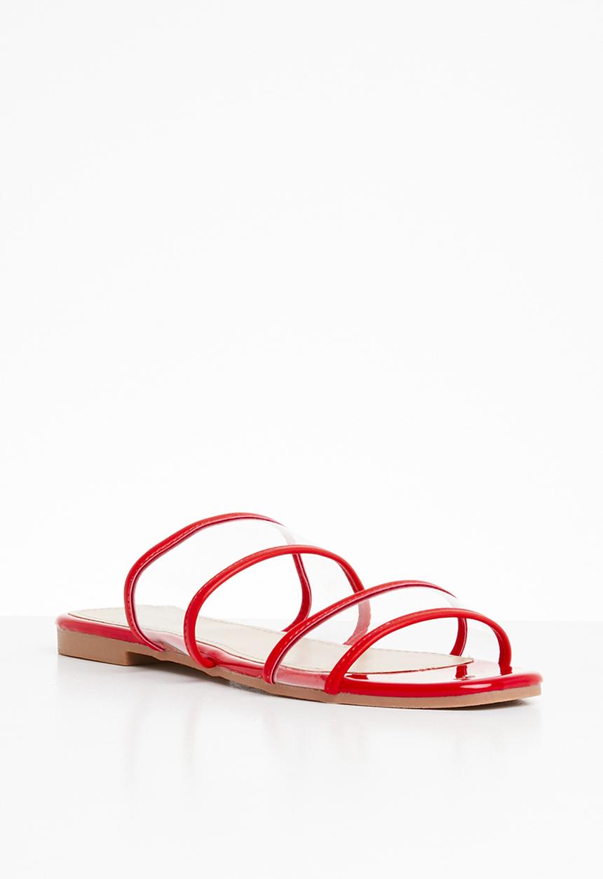 Superbalist - Lola perspex sandal - red