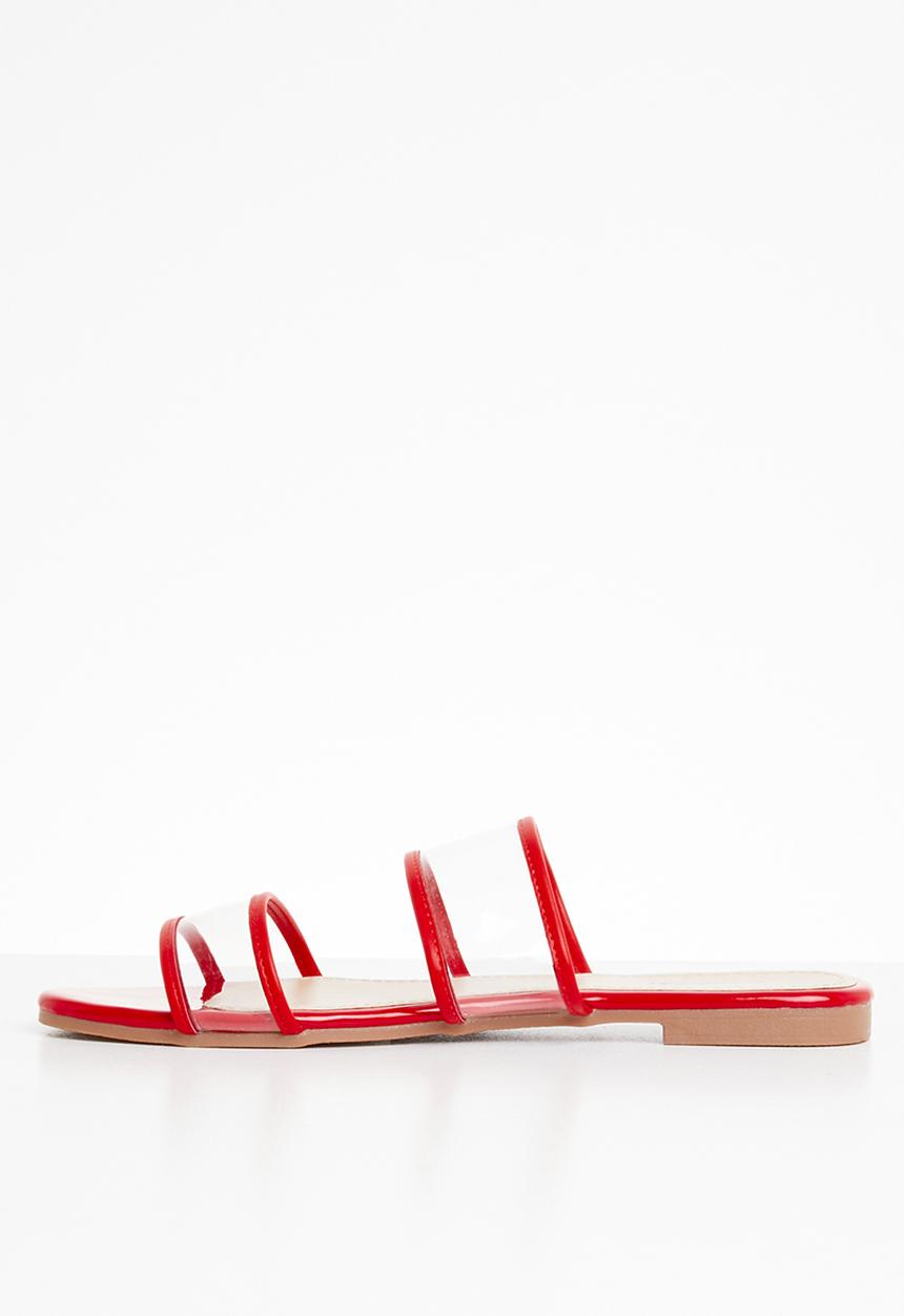 Superbalist - Lola perspex sandal - red